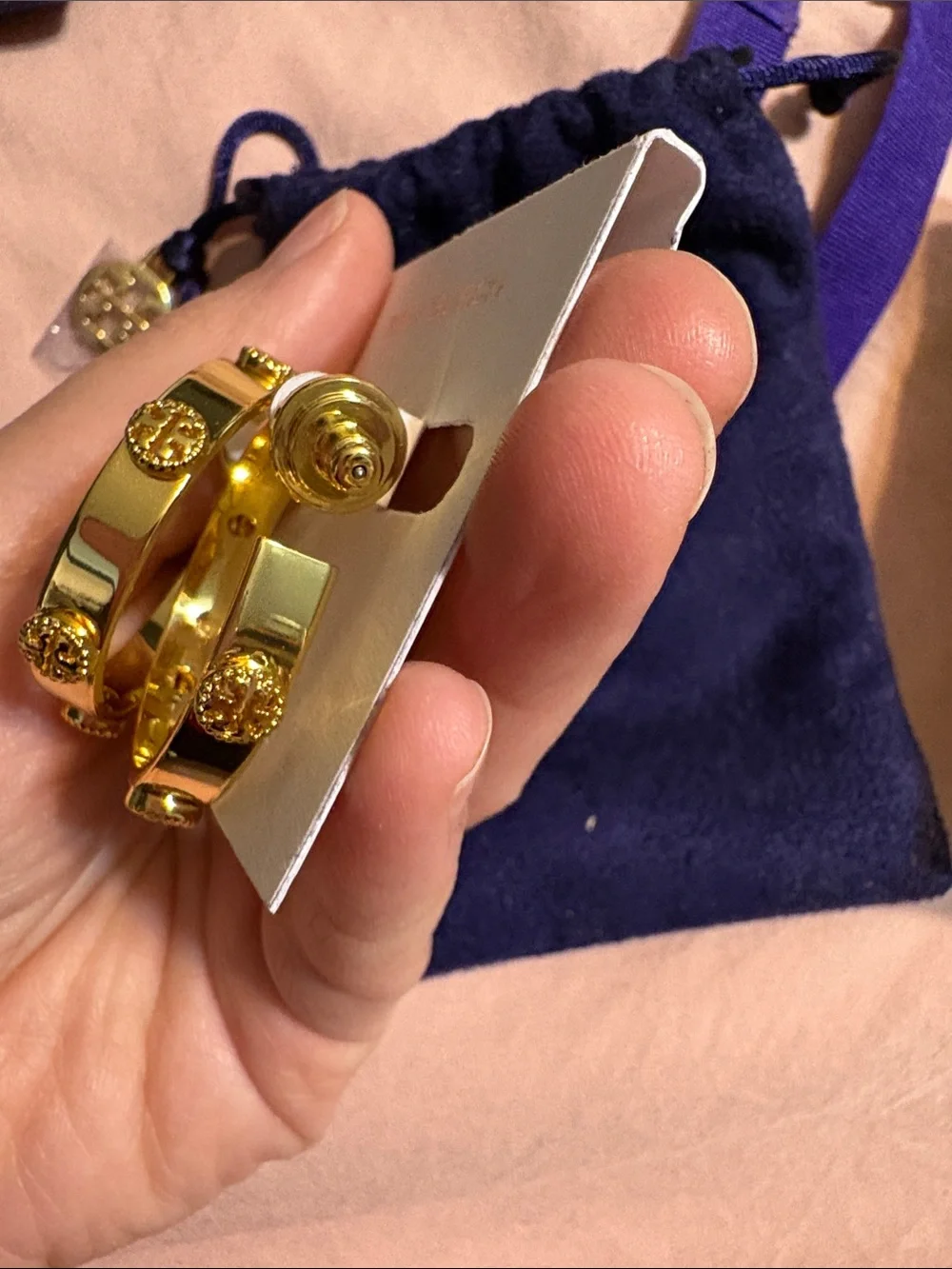 Tory Burch Blue, Purple and Yellow Patterned Accessories Box